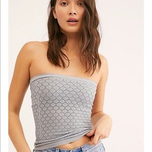 Free people honey textured tube top